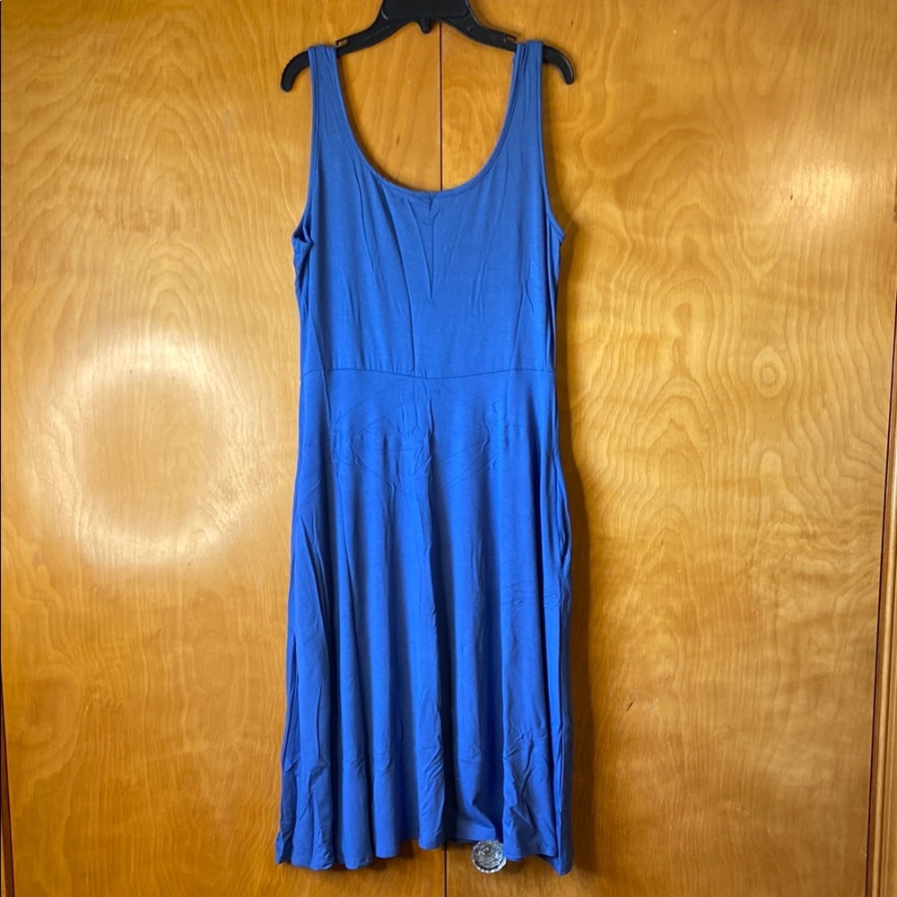 NWOT Olivia Rae Blue Sleeveless Dress. Size L
